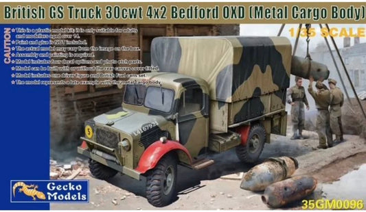 Gecko 35GM0096 British GS Truck 30cwt Bedford 0XD (Metal Cargo Body)