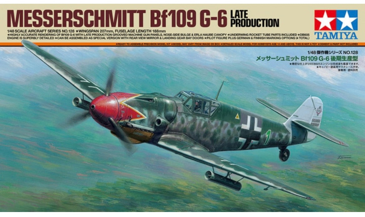 Tamiya 61128 Messerschmitt Bf109 G-6