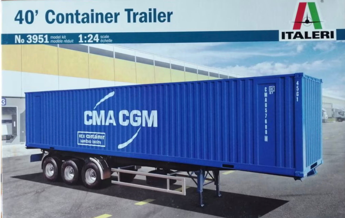 Italeri No.3951 40’ Container Trailer