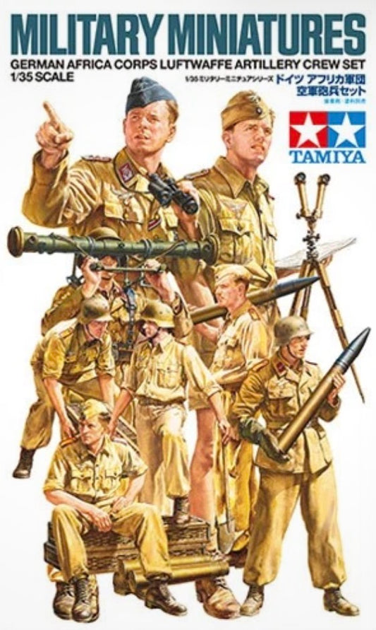 Tamiya 35343 German Africa Corps Luftwaffe Artillery Crew Set