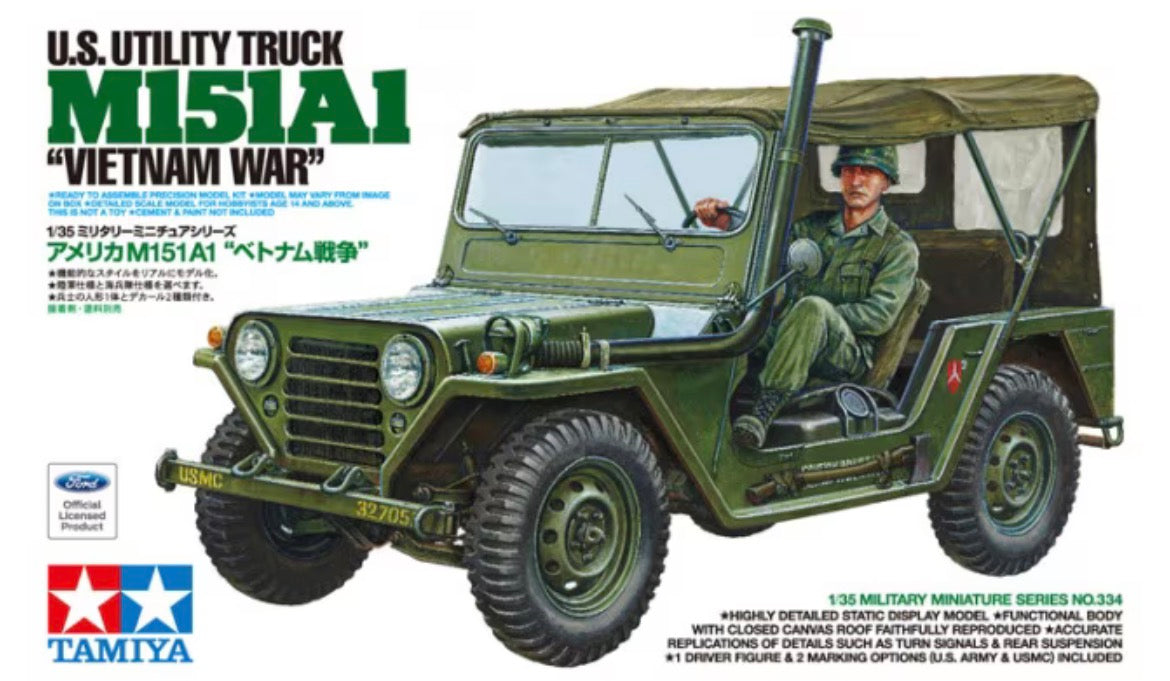 Tamiya 35334 M151A1 US Utility Truck “Vietnam War”