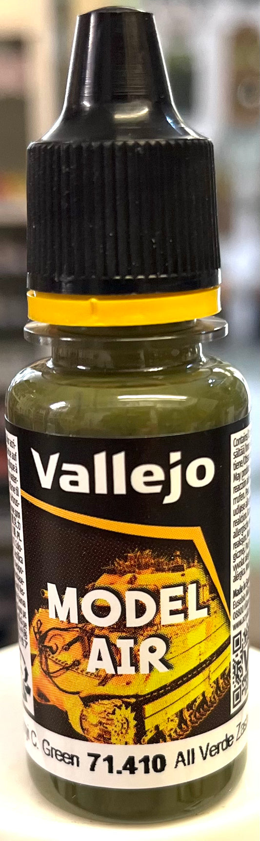 Vallejo Model Air 71.410 All Zashchitnyl Camouflage Green