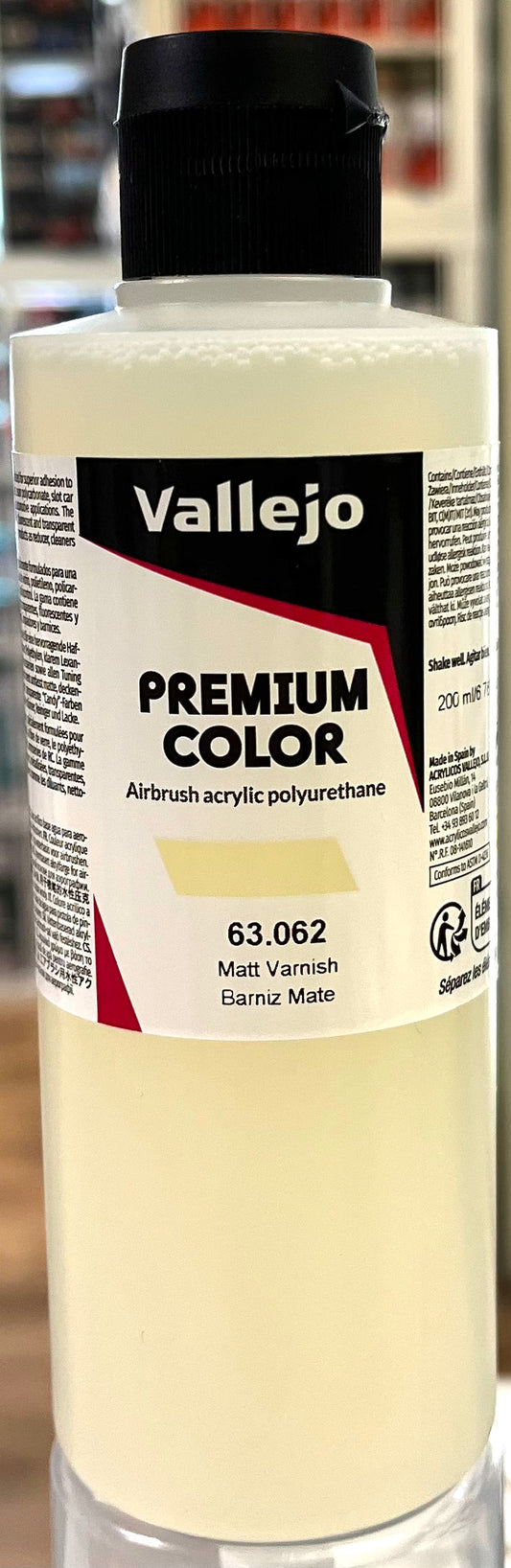 Vallejo 63.062 Matt Varnish 200ml
