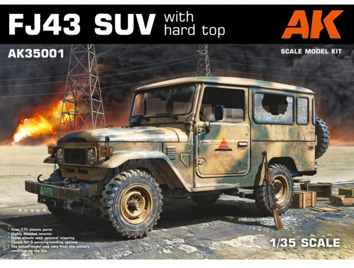 AK Interactive AK35001 FJ43 SUV with Hard Top