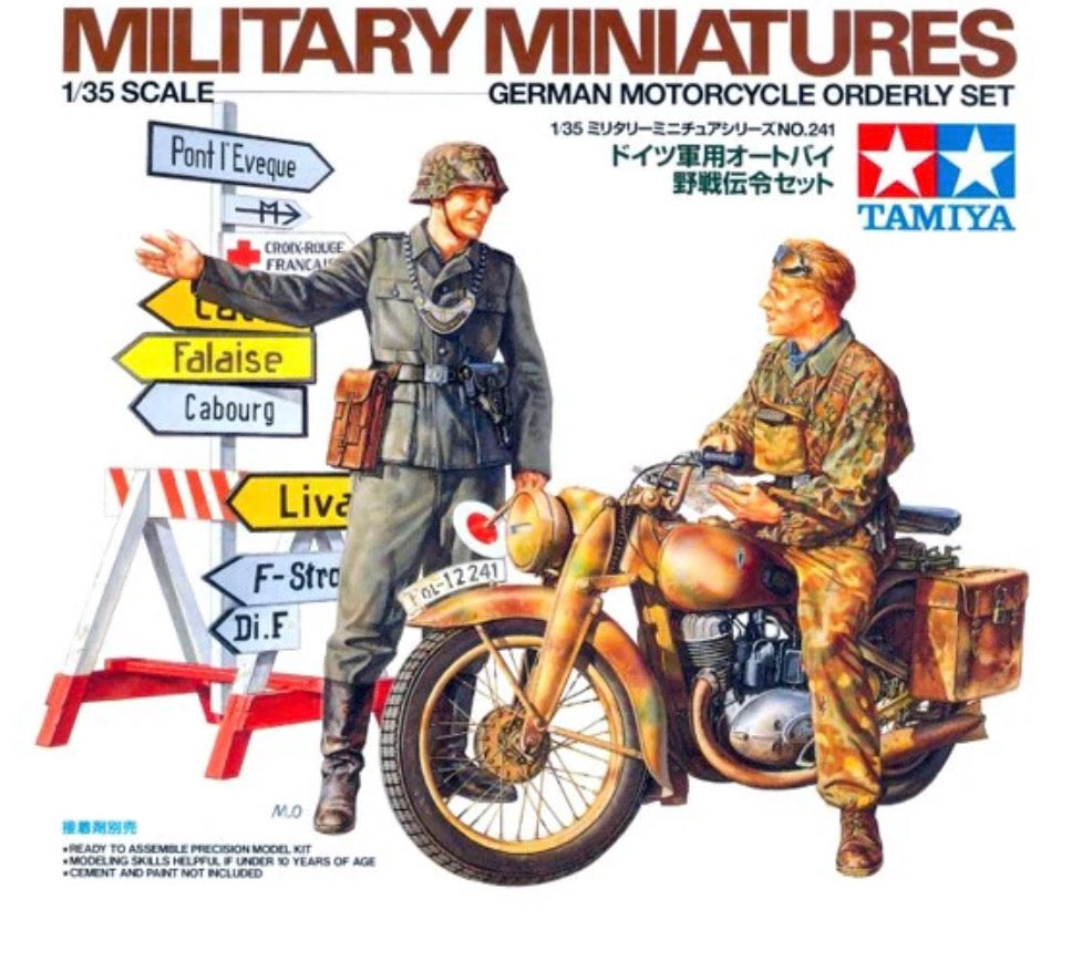 Tamiya 35241 German Motorcycle Orderly Set