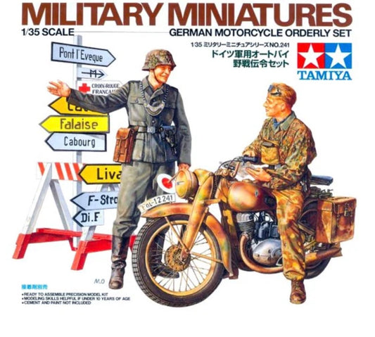 Tamiya 35241 German Motorcycle Orderly Set