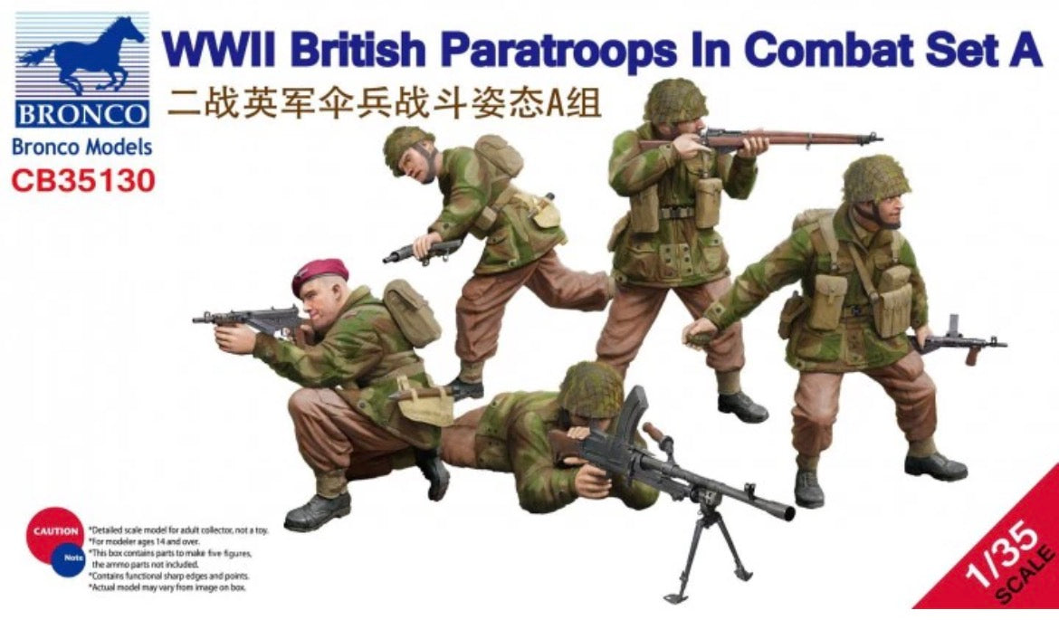 Bronco CB35130 WWII British Paratroopers in Combat set A