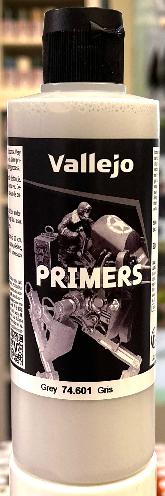 Vallejo 74.601 Grey Primer 200ml
