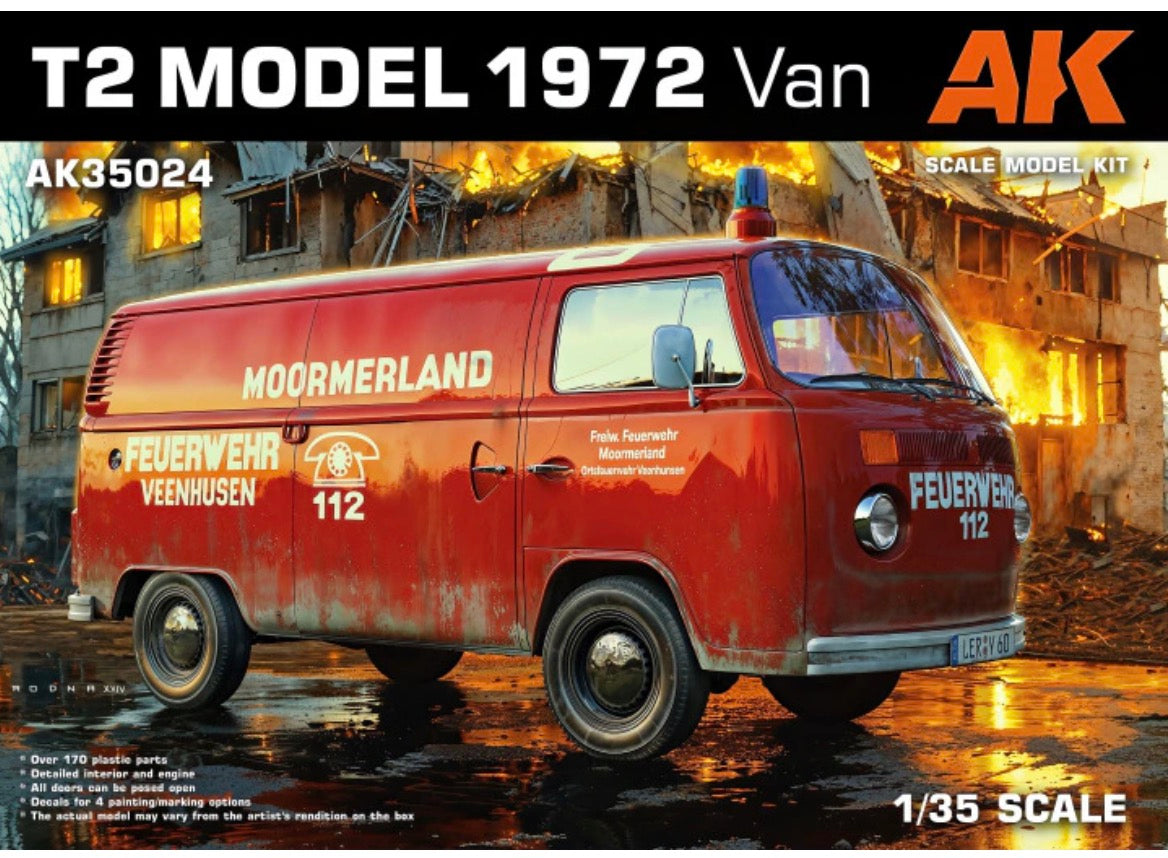AK Interactive AK35024 T2 Model 1972 Van