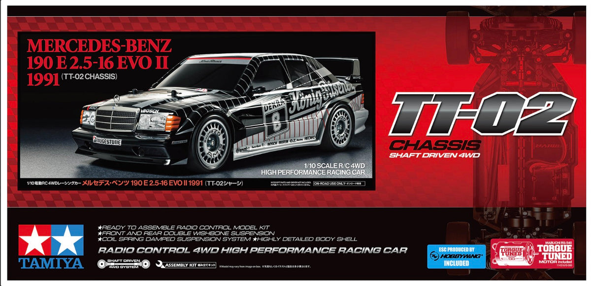 Tamiya 58752 RC Mercedes-Benz 190 E 2.5-16 EVO II 1991