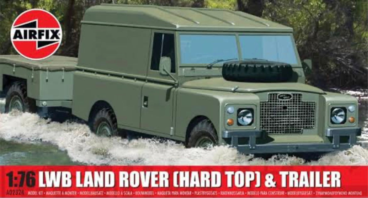 Airfix A02324 LWB Land Rover & Trailer (Hard Top)