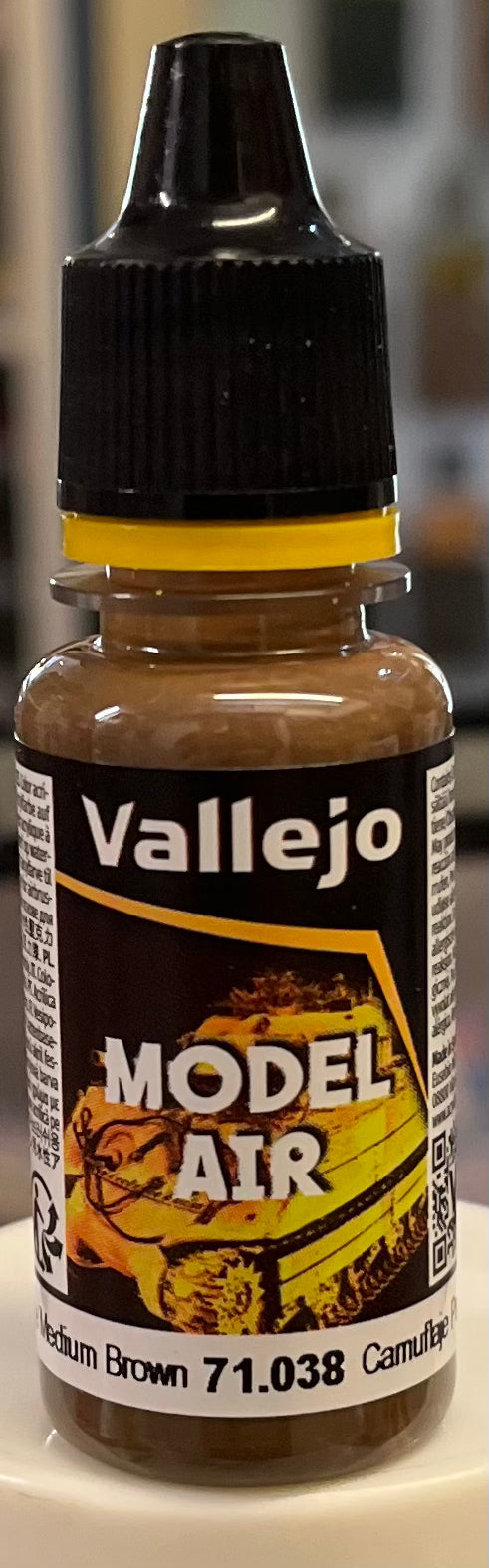 Vallejo Model Air 71.038 Camouflage Medium Brown