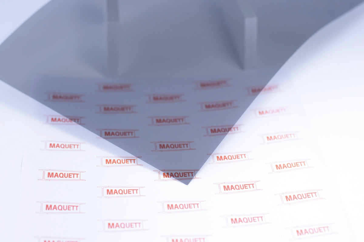 Maquett 604-04 PVC Clear Brown Sheet 194mm X 320mm X 0.23mm Thickness