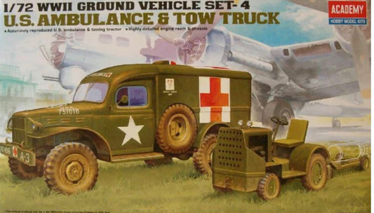 Academy 13403 US Ambulance & Towing Tractor