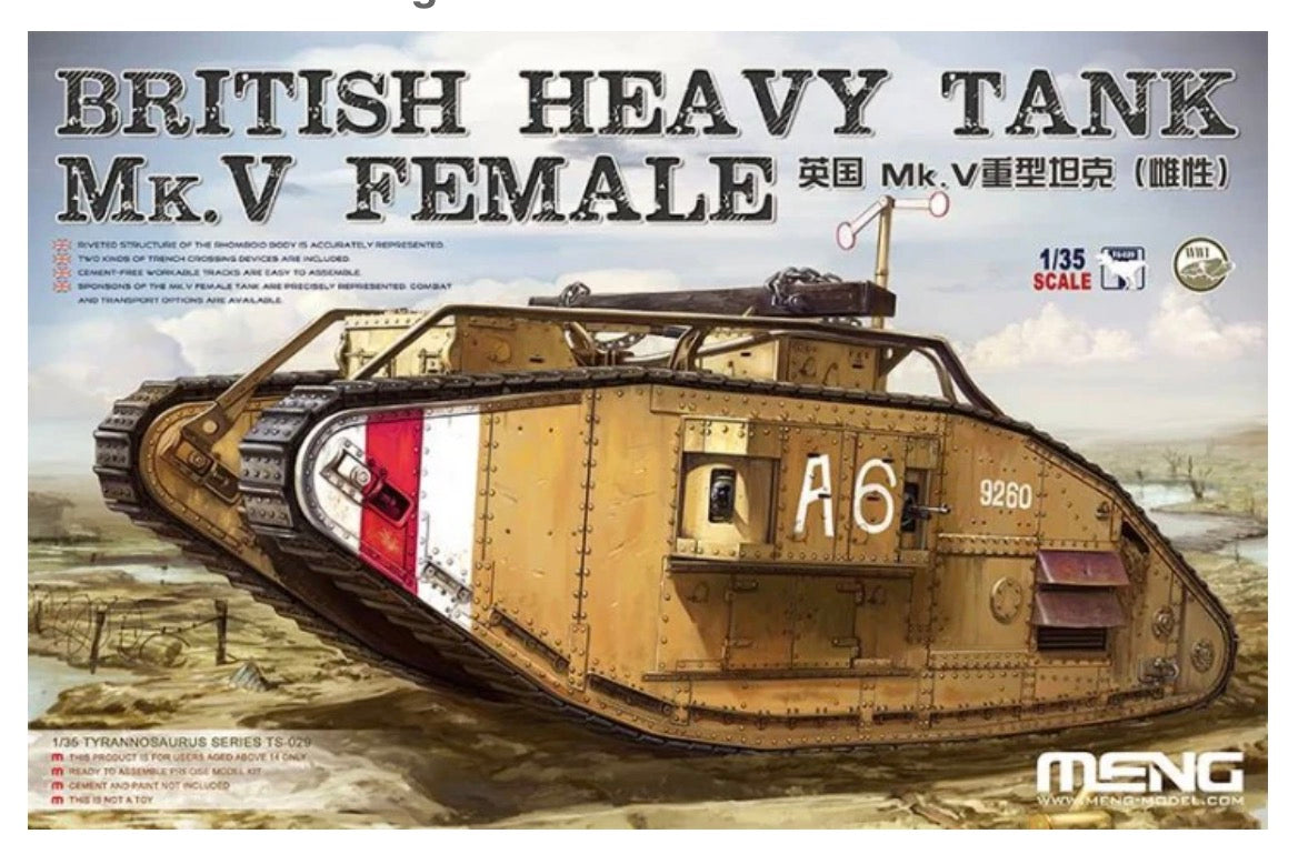 MENG Ts-029 British Heavy Tank Mk.V Female