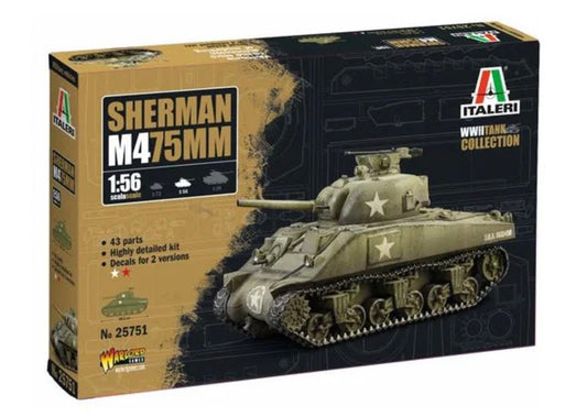 Italeri 25751 Sherman M4 75MM