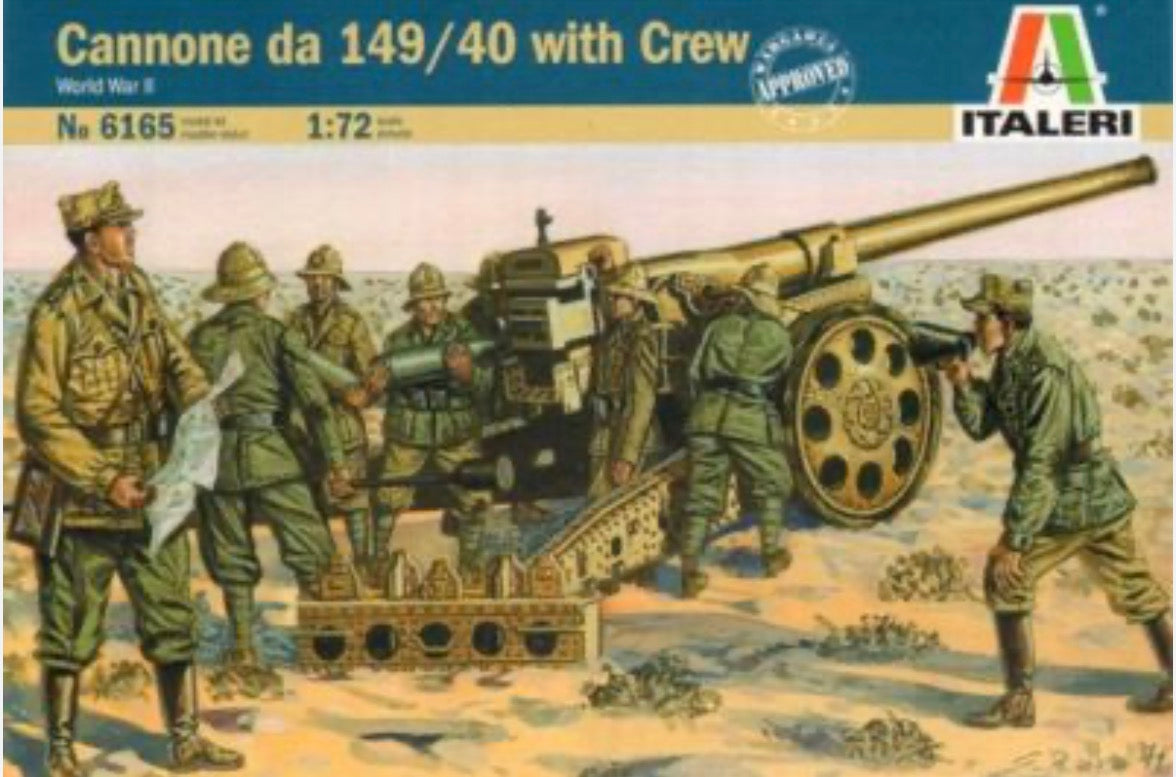 Italeri No.6165 Italian Cannone da 149/40 with crew