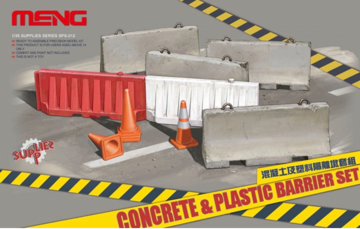 MENG SPS-012 Concrete and Plastic Barrier set
