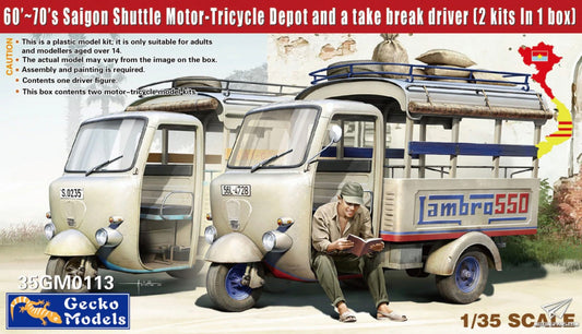 Gecko 35GM0113 60’s-70’s Saigon Shuttle Motor Tricycle