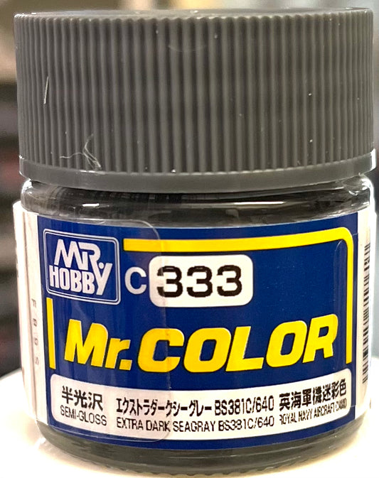 Mr. Color C333 Extra Dark Seagray BS381C/640