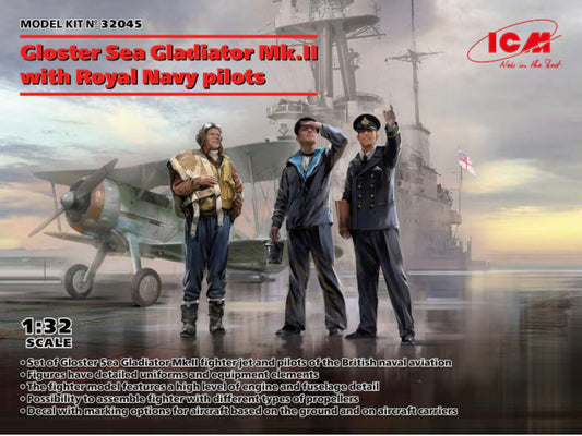 ICM 32045 Gloster Sea Gladiator Mk.II with Royal Navy Pilots
