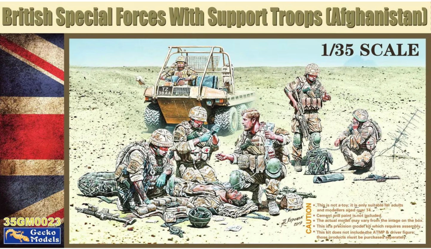 Gecko 35GM0023 British Special Forces With Support Troops (Afghanistan)