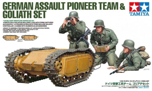 Tamiya 35357 German Assault Pioneer Team & Goliath Set