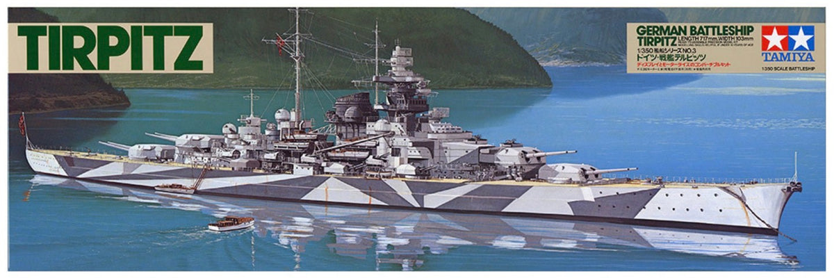 Tamiya 78015 Tirpitz Battleship with Stand
