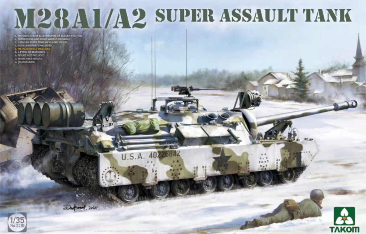 Takom 02210 M28 A1/A2 Super Assault Tank