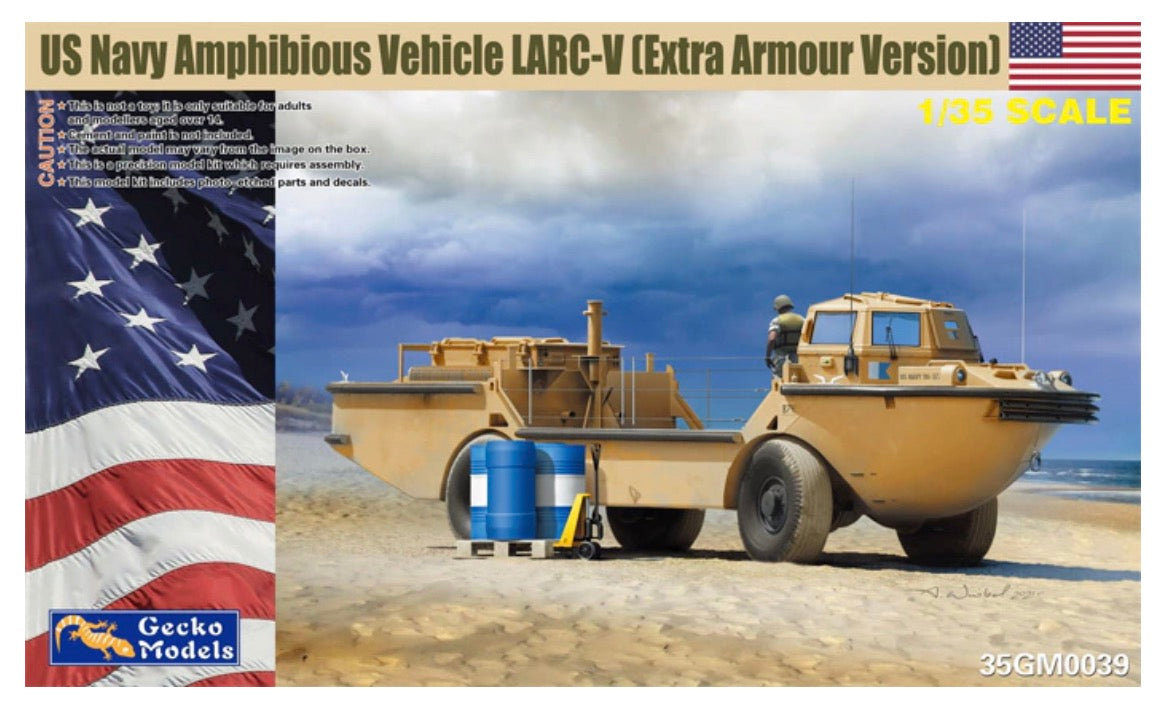 Gecko Models 35GM0039 US Navy Amphibious Vehicle LARC-V