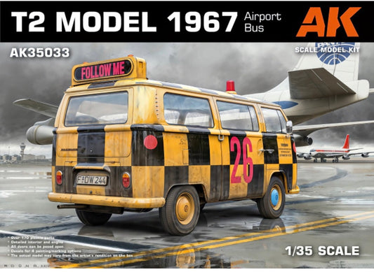 AK Interactive AK35033 T2 Model 1967 Airport Bus
