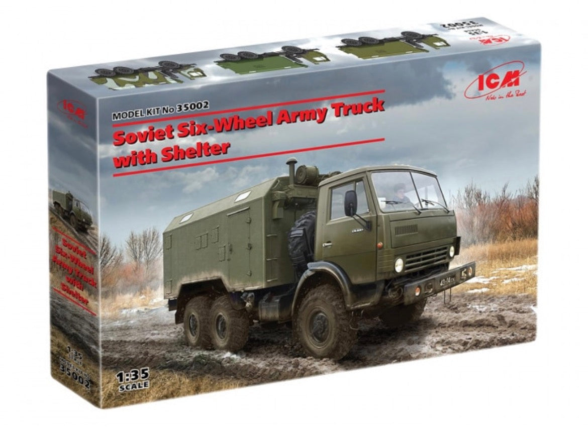 ICM 35002 Soviet Six Wheeler Army Truck with Shelter