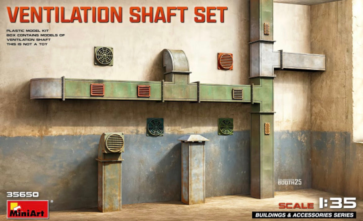 Miniart 35650 Ventilation Shaft Set