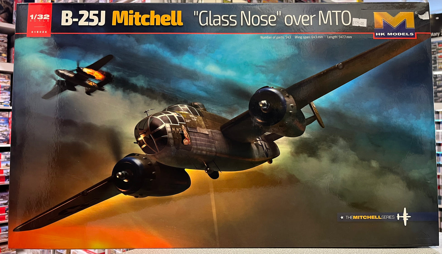 *Pre-Owned* HKModels 01E024 B-25J Mitchell “Glass Nose” Over MTO
