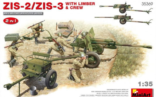 Miniart 35369 ZIS-2/ZIS-3 with Limber and Crew