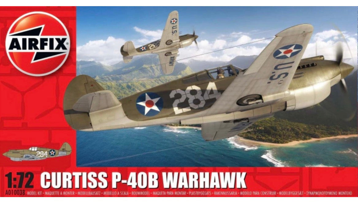 *PRE OWNED* Airfix A01003B Curtiss P-40B Warhawk