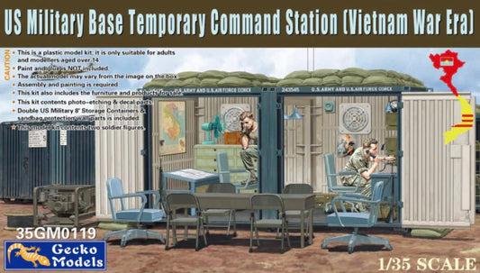 Gecko 35GM0119 US Military Base Temporary Command Station (Vietnam War Era)