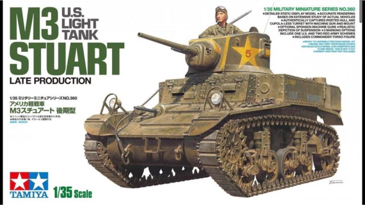 Tamiya 35360 U.S. Light Tank M3 Stuart