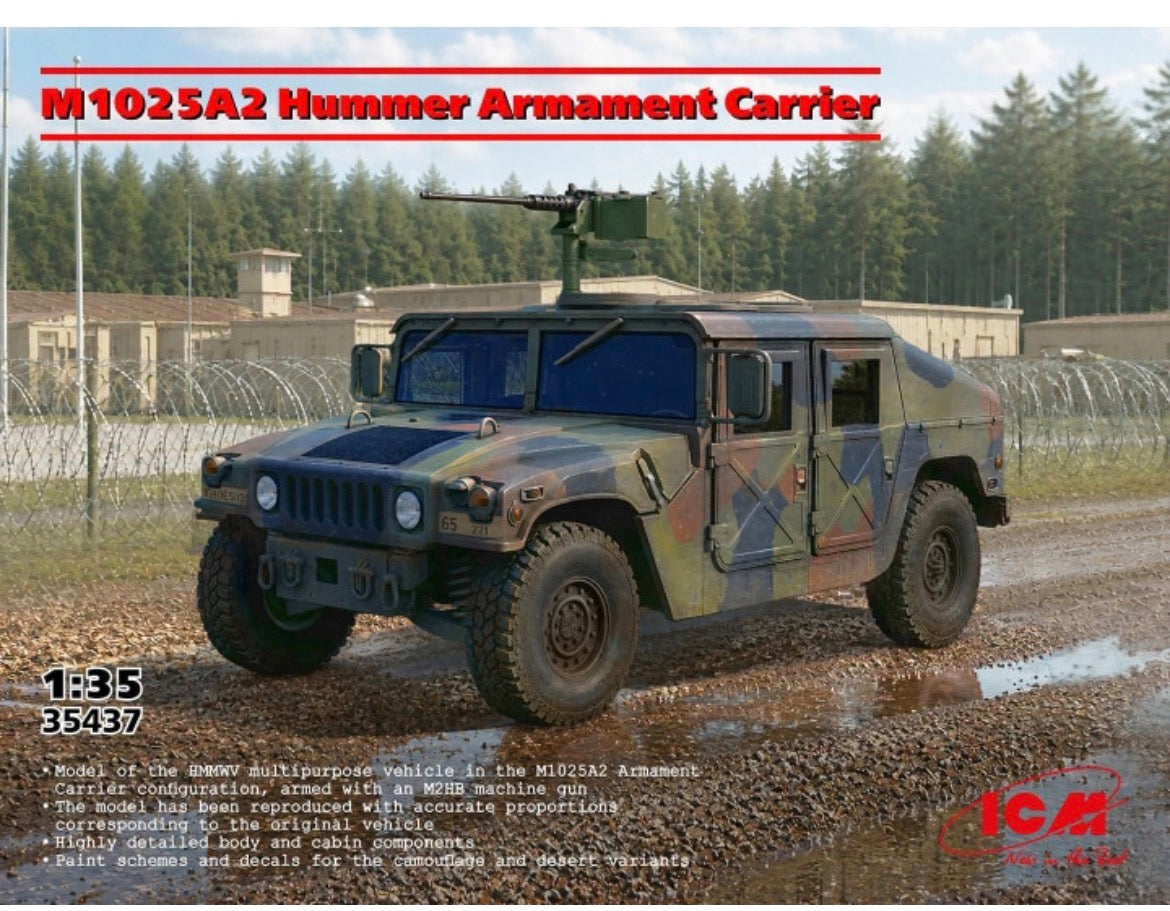 ICM 35437 M1025A2 Hummer Armament Carrier