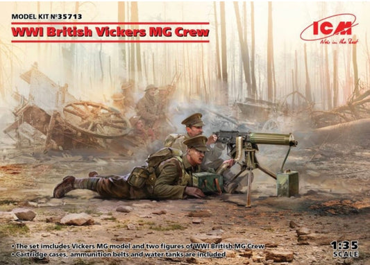 ICM 35713 WWI British Vickers MG Crew