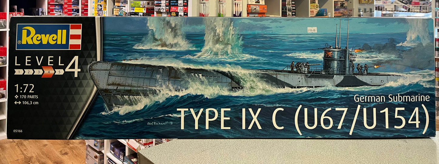 *Pre-Owned* Revell 05166 Type IX C (U67/U154) German Submarine