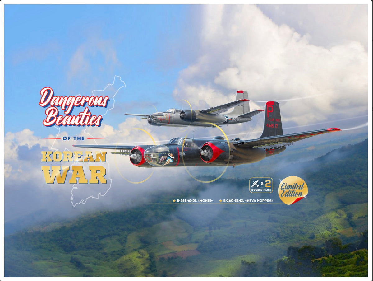 ICM 48277 Dangerous Beauties of the Korean War’ Set of 2 B-26 Invaders
