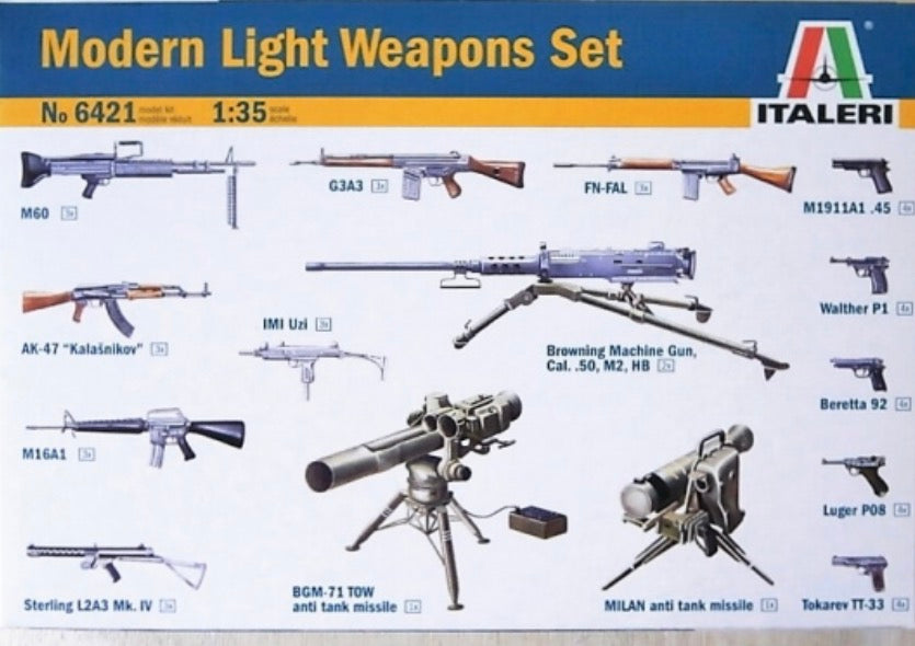 Italeri No.6421 Modern Light Weapons Set