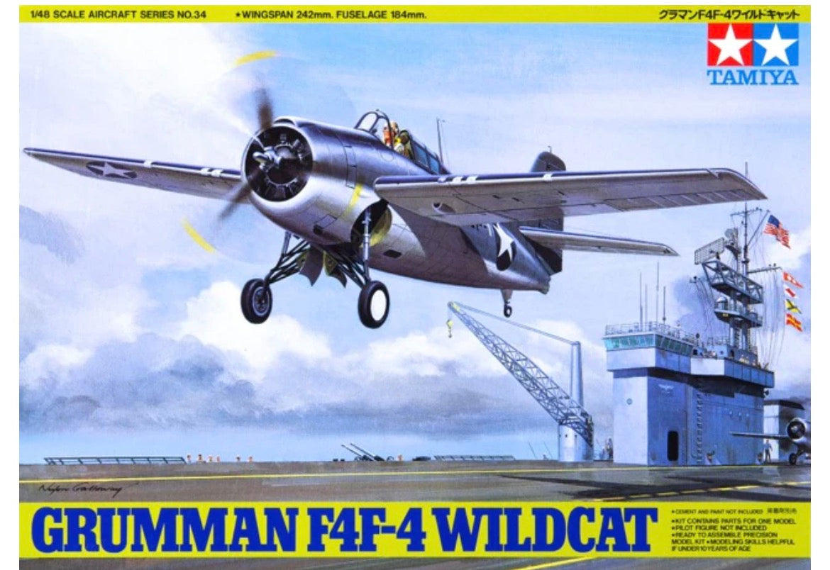 Tamiya 61034 Grumman F4F-4 Wildcat
