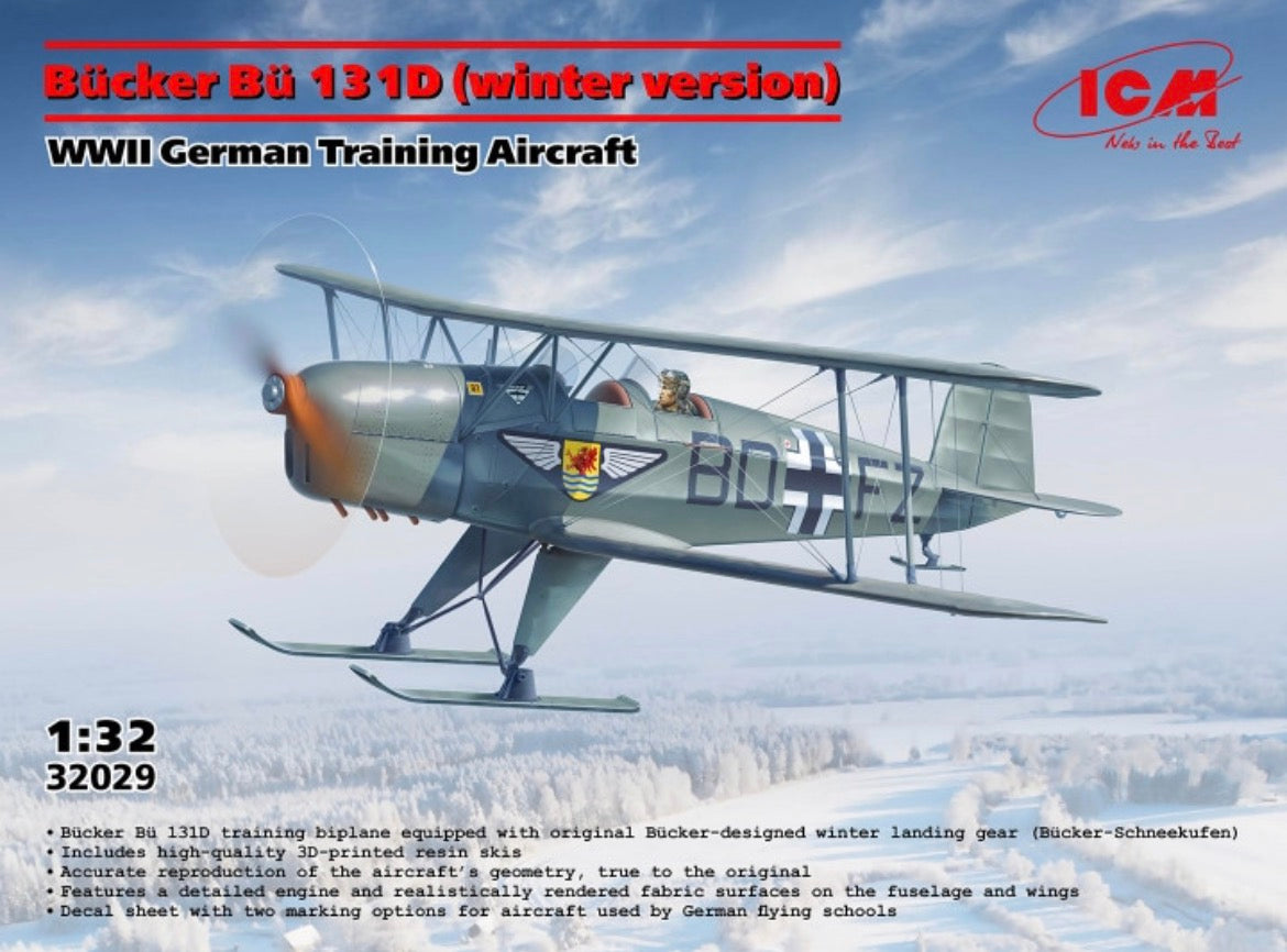 ICM 32029 Bücker Bü 131D (Winter Version)