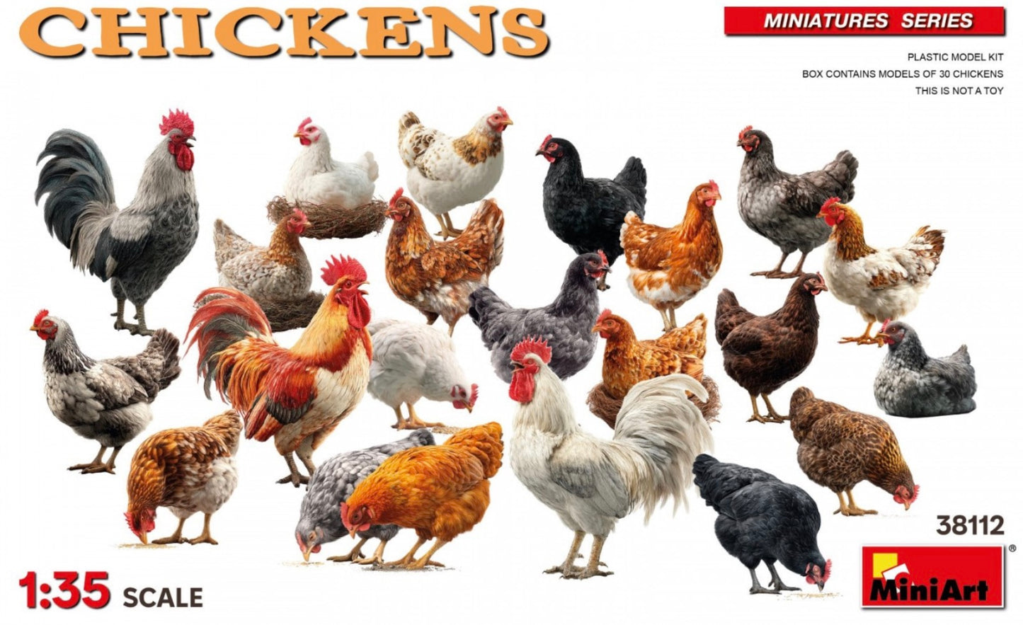 Miniart 38112 Chickens
