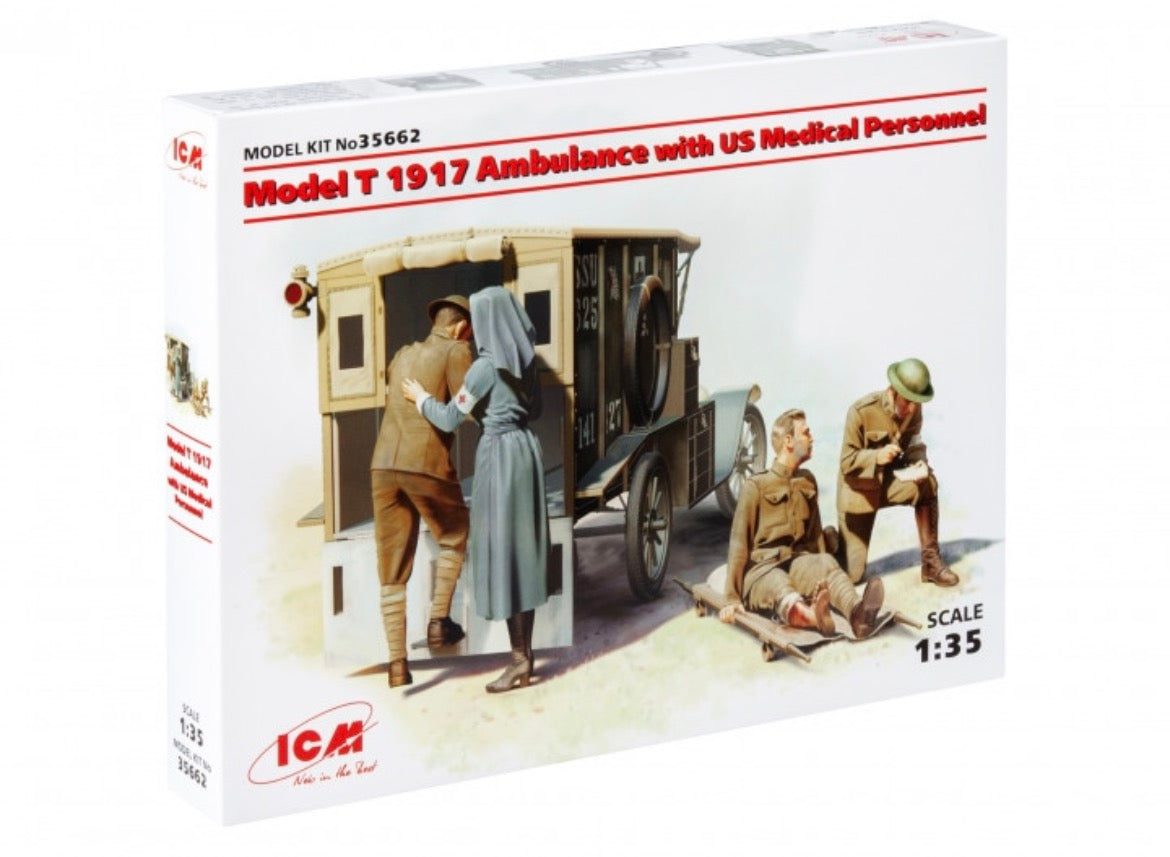 ICM 35662 Model T 1917 Ambulance with US Medical Personnel