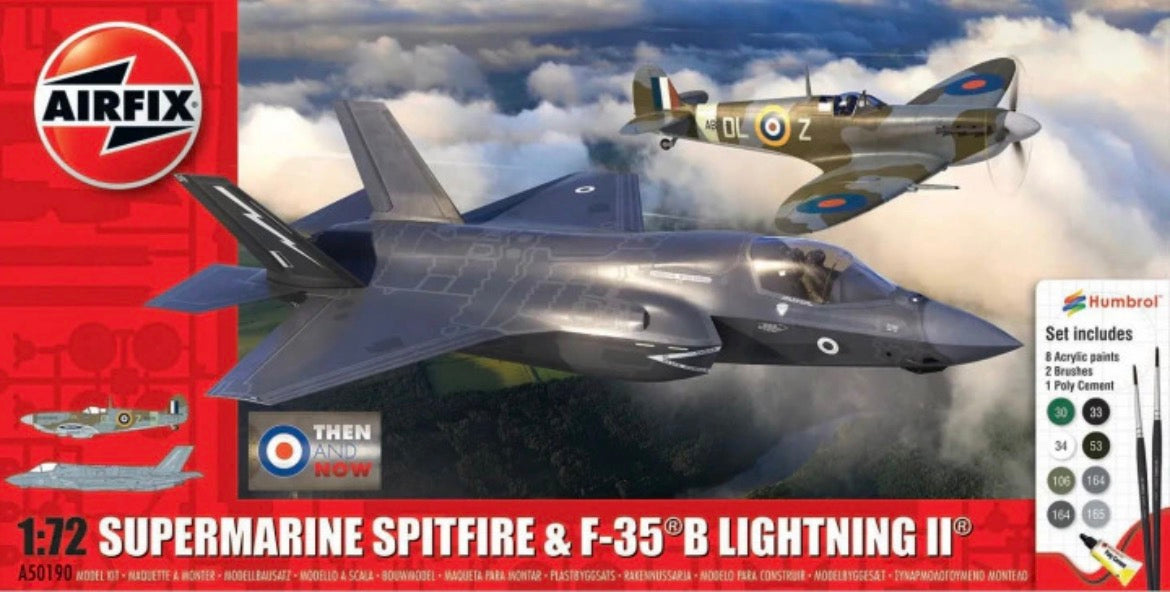 Airfix A50190 Supermarine Spitfire & F-35B Lightning II