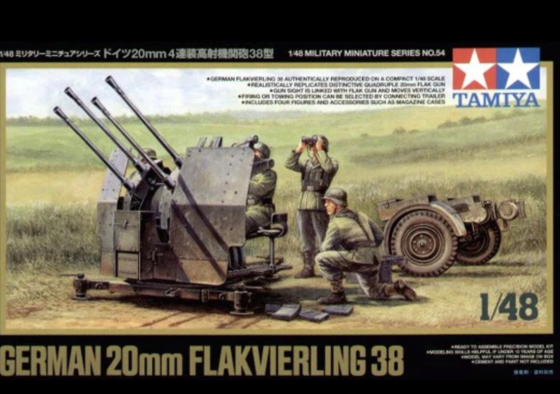 Tamiya 32554 German 20mm Flakvierling 38