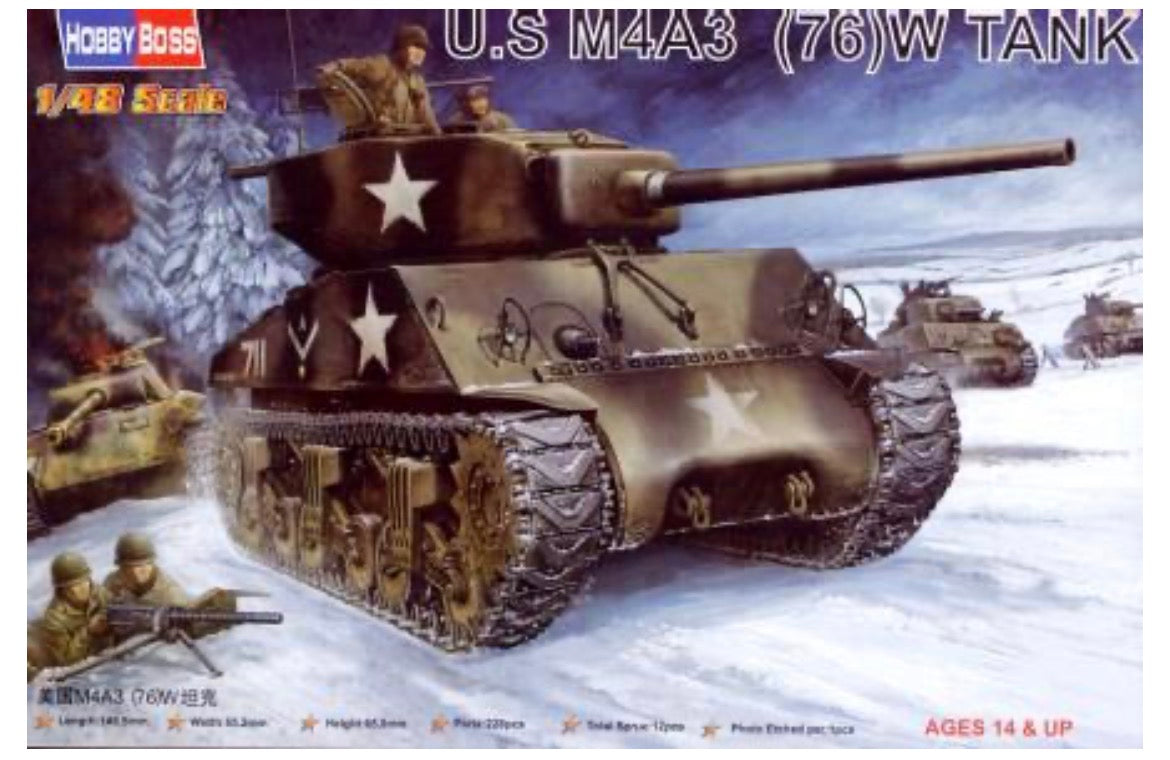*Pre-Owned* Hobbyboss 84805 US M4A3 (76)W Tank